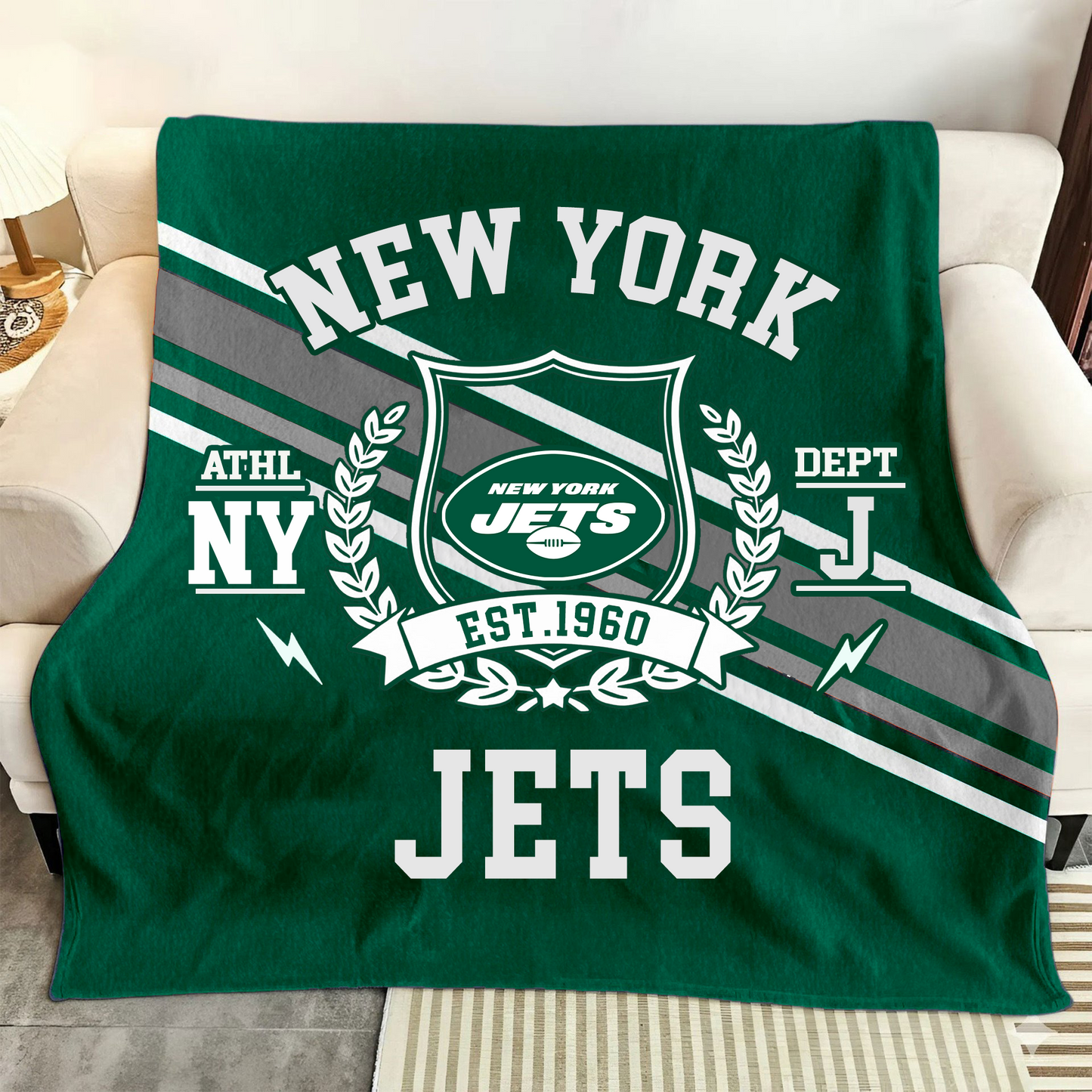 LIMITED EDITION - NEW CUSTOMIZED NFL25 NYJ NEW YORK JETS NORMAL & FLEECE BLANKET
