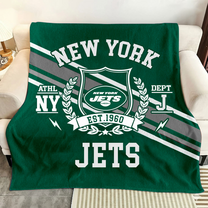LIMITED EDITION - NEW CUSTOMIZED NFL25 NYJ NEW YORK JETS NORMAL & FLEECE BLANKET