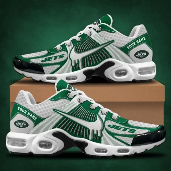 LIMITED EDITION - NEW CUSTOMIZED NFL25 NYJ NEW YORK JETS UNISEX AIR MAX PLUS SNEAKERS