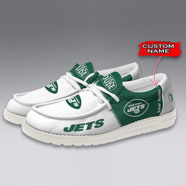 LIMITED EDITION - NEW CUSTOMIZED NFL25 NYJ NEW YORK JETS LOAFER SHOES