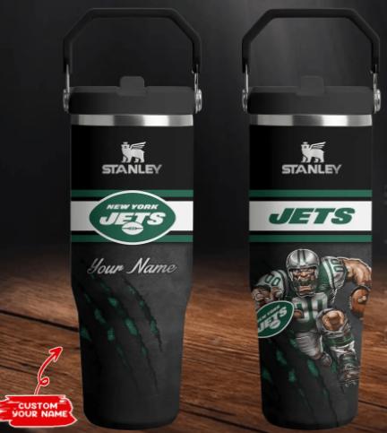 LIMITED EDITION - NEW CUSTOMIZED NFL25 NYJ NEW YORK JETS TUMBLER CUP