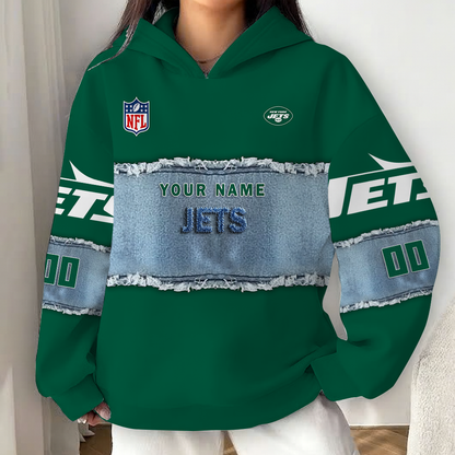 LIMITED EDITION - NEW CUSTOMIZED NFL25 NYJ NEW YORK JETS UNISEX HOODIE