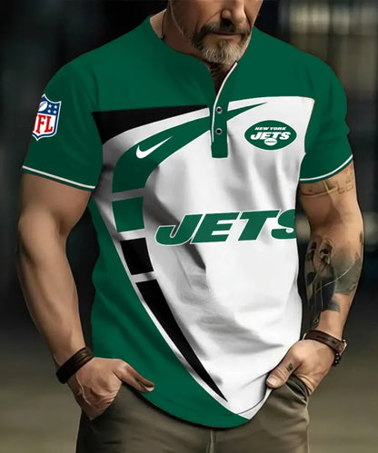 LIMITED EDITION - NEW CUSTOMIZED NFL25 NYJ NEW YORK JETS POLO SHIRT
