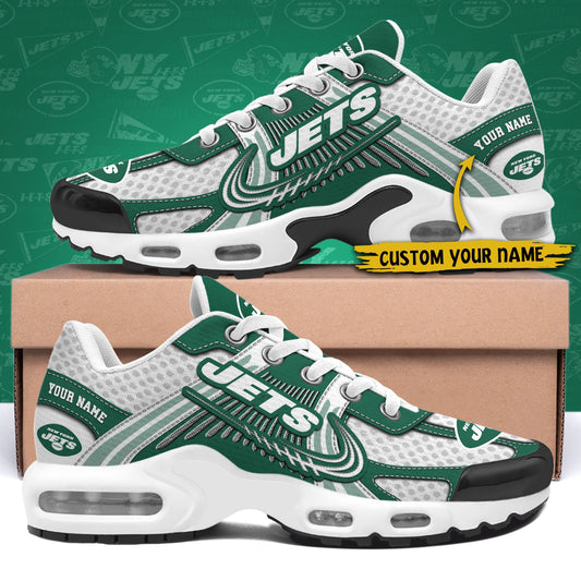 LIMITED EDITION - NEW CUSTOMIZED NFL25 NYJ NEW YORK JETS UNISEX AIR MAX PLUS SNEAKERS