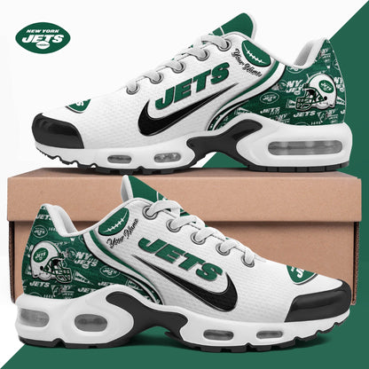 LIMITED EDITION - NEW CUSTOMIZED NFL25 NYJ NEW YORK JETS UNISEX AIR MAX PLUS SNEAKERS