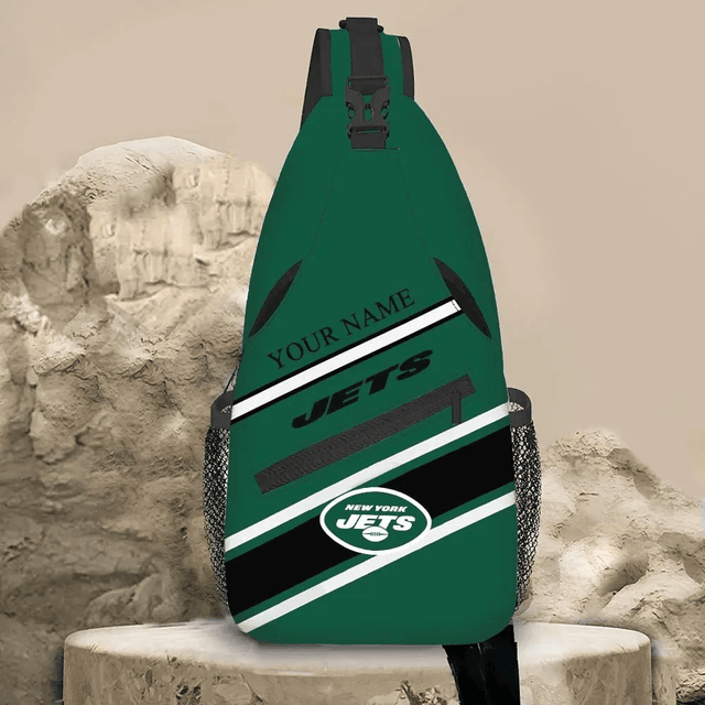 LIMITED EDITION - NEW CUSTOMIZED NFL25 NYJ NEW YORK JETS SLING BAG