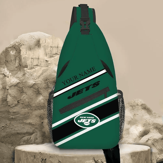 LIMITED EDITION - NEW CUSTOMIZED NFL25 NYJ NEW YORK JETS SLING BAG