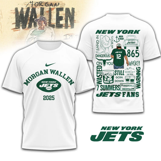 LIMITED EDITION - NEW CUSTOMIZED NFL25 NYJ NEW YORK JETS T-SHIRT | MULTIPLE COLORS AVAILABLE