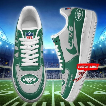 [SPECIAL OFFER] NEW CUSTOMIZED NFL25 NYJ NEW YORK JETS AF1 SNEAKERS