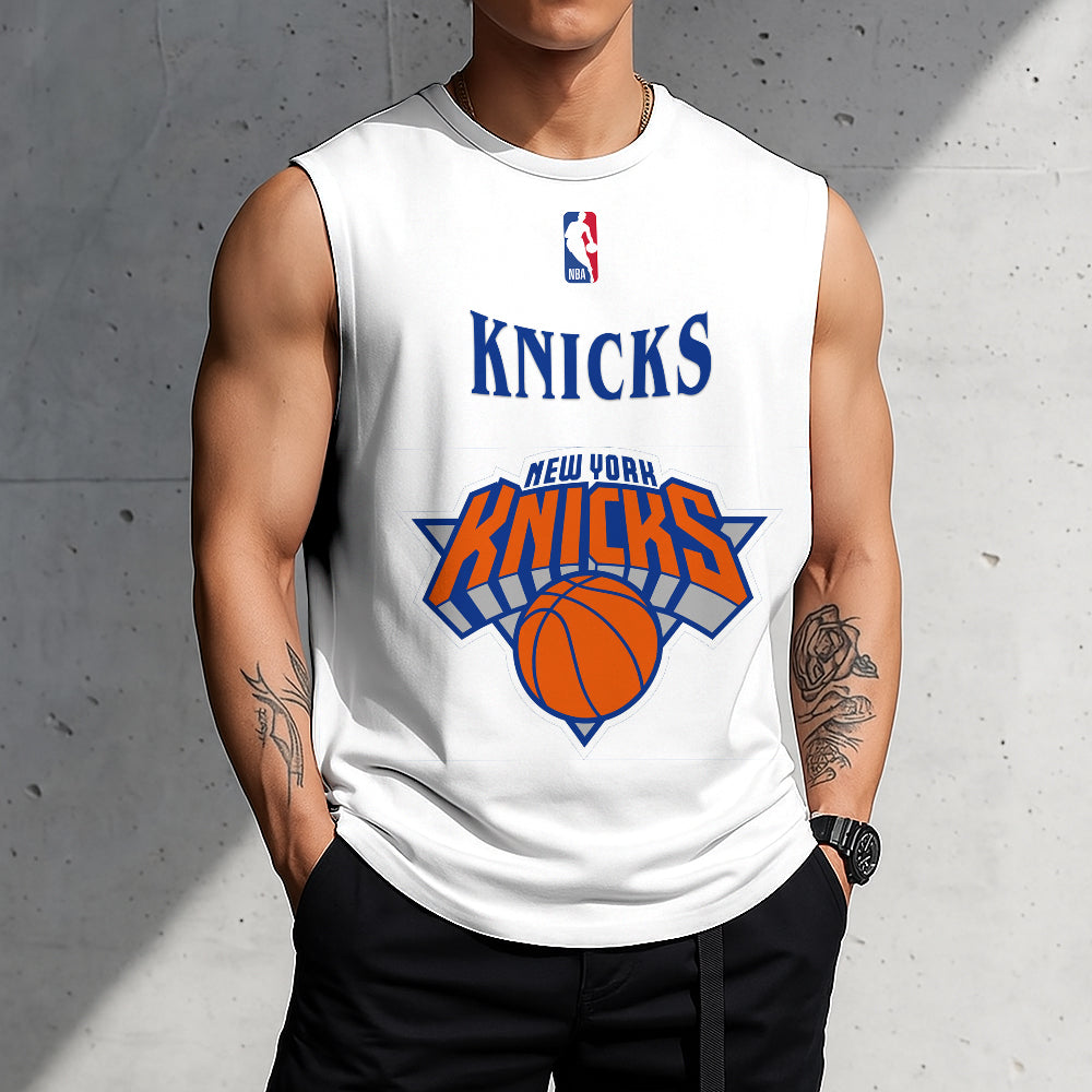 LIMITED EDITION - NEW CUSTOMIZED NBA04 NYK NEW YORK KNICKS TANKTOP & GYM SHIRT