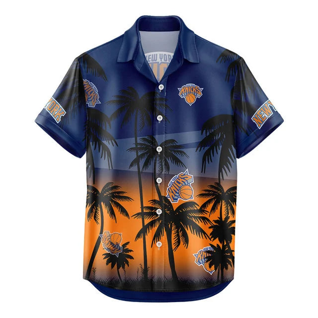 LIMITED EDITION - NEW CUSTOMIZED NBA04 NYK NEW YORK KNICKS UNISEX HAWAIIAN SHIRT & SHORTS SET