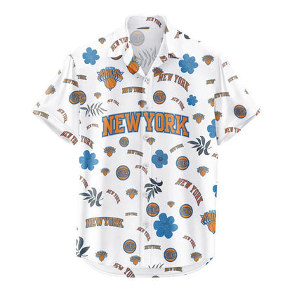LIMITED EDITION - NEW CUSTOMIZED NBA04 NYK NEW YORK KNICKS UNISEX HAWAIIAN SHIRT & SHORTS SET