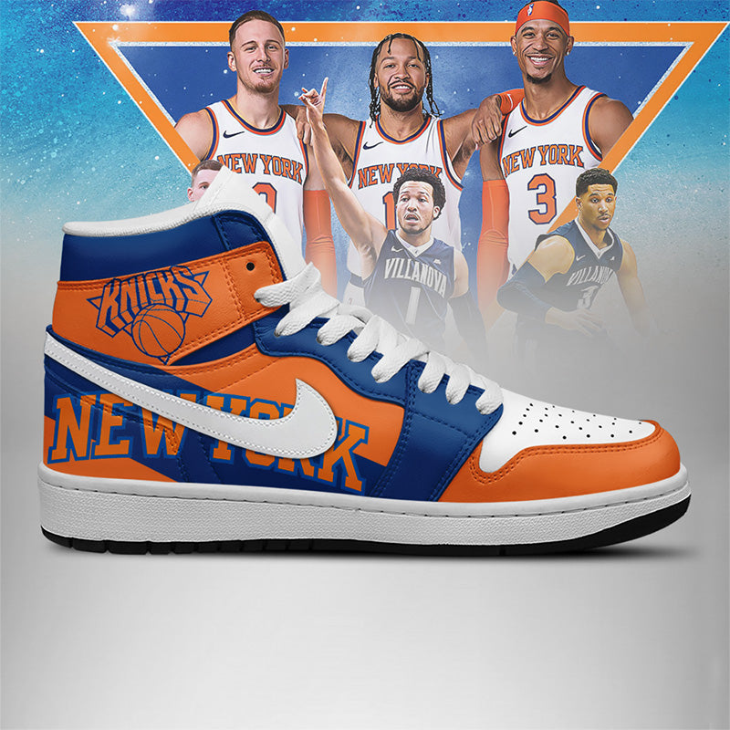 [HOT DEAL] NEW CUSTOMIZED NBA04 NYK NEW YORK KNICKS AIR JORDAN SNEAKERS