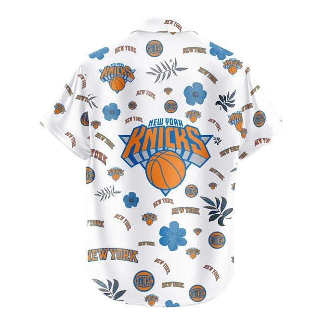 LIMITED EDITION - NEW CUSTOMIZED NBA04 NYK NEW YORK KNICKS UNISEX HAWAIIAN SHIRT & SHORTS SET