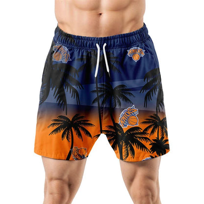 LIMITED EDITION - NEW CUSTOMIZED NBA04 NYK NEW YORK KNICKS UNISEX HAWAIIAN SHIRT & SHORTS SET