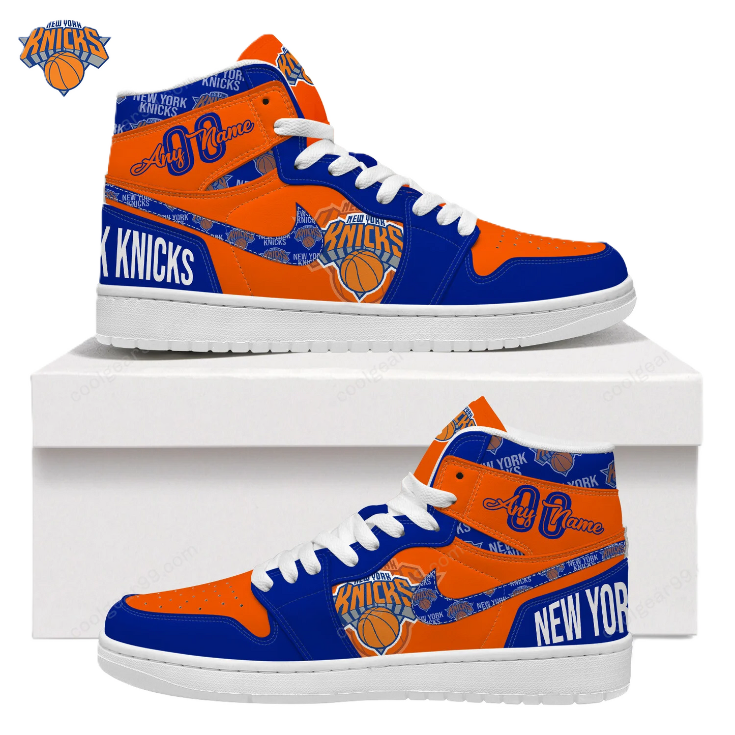 [HOT DEAL] NEW CUSTOMIZED NBA04 NYK NEW YORK KNICKS AIR JORDAN SNEAKERS