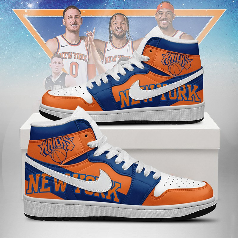 [HOT DEAL] NEW CUSTOMIZED NBA04 NYK NEW YORK KNICKS AIR JORDAN SNEAKERS