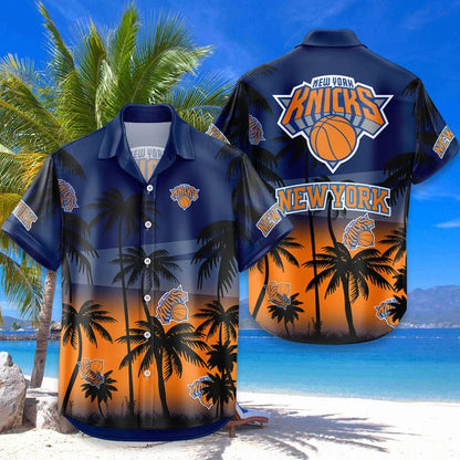 LIMITED EDITION - NEW CUSTOMIZED NBA04 NYK NEW YORK KNICKS UNISEX HAWAIIAN SHIRT & SHORTS SET