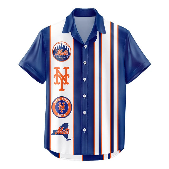 LIMITED EDITION - NEW CUSTOMIZED MLB17 NYM NEW YORK METS UNISEX HAWAIIAN SHIRT