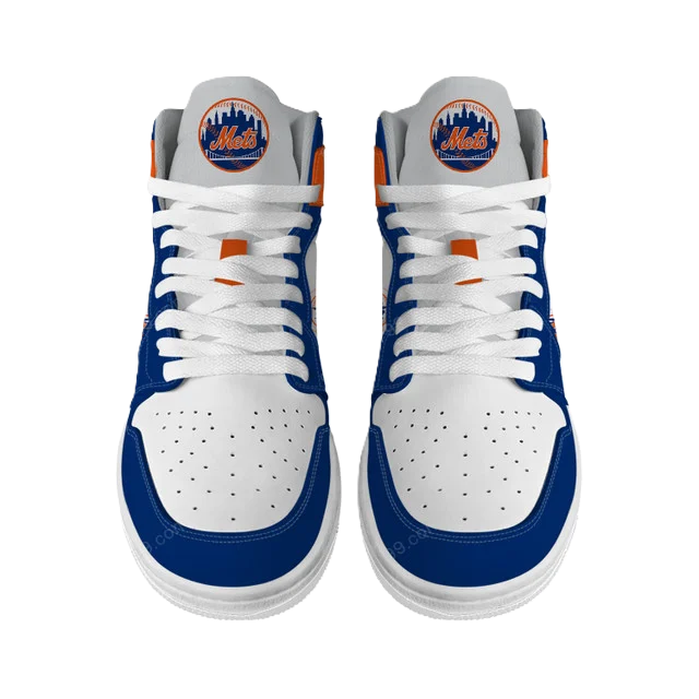 LIMITED EDITION - NEW CUSTOMIZED MLB17 NY METS AIR JORDAN SNEAKERS