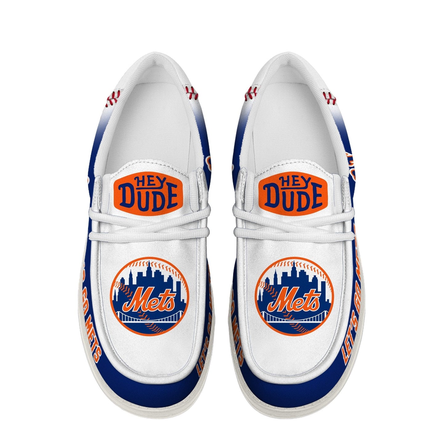 LIMITED EDITION - NEW CUSTOMIZED MLB17 NYM NEW YORK METS LOAFER SHOES