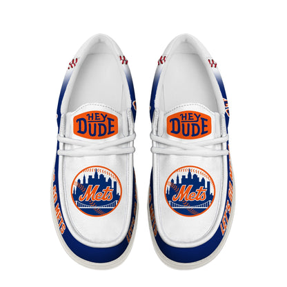 LIMITED EDITION - NEW CUSTOMIZED MLB17 NYM NEW YORK METS LOAFER SHOES