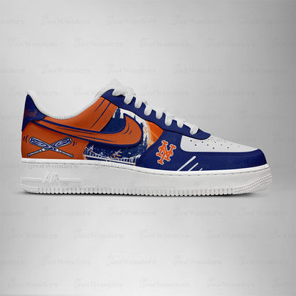 LIMITED EDITION - NEW CUSTOMIZED MLB17 NY METS AF1 SHOES