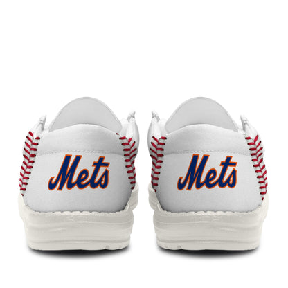 LIMITED EDITION - NEW CUSTOMIZED MLB17 NYM NEW YORK METS LOAFER SHOES