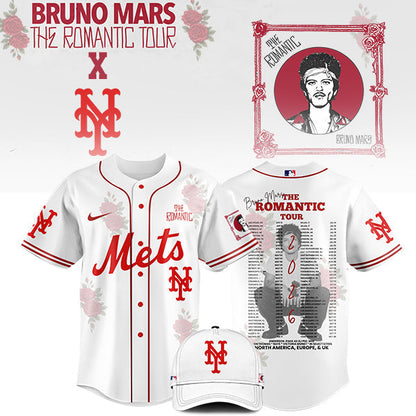 [FLASH SALE] NEW CUSTOMIZED MLB17 NY METS x BRUNO MARS BASEBALL JERSEY