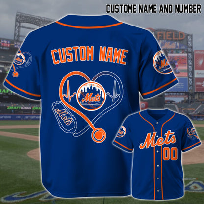 LIMITED EDITION - NEW CUSTOMIZED MLB17 NY METS BASEBALL JERSEY