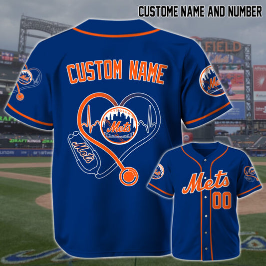 LIMITED EDITION - NEW CUSTOMIZED MLB17 NY METS BASEBALL JERSEY