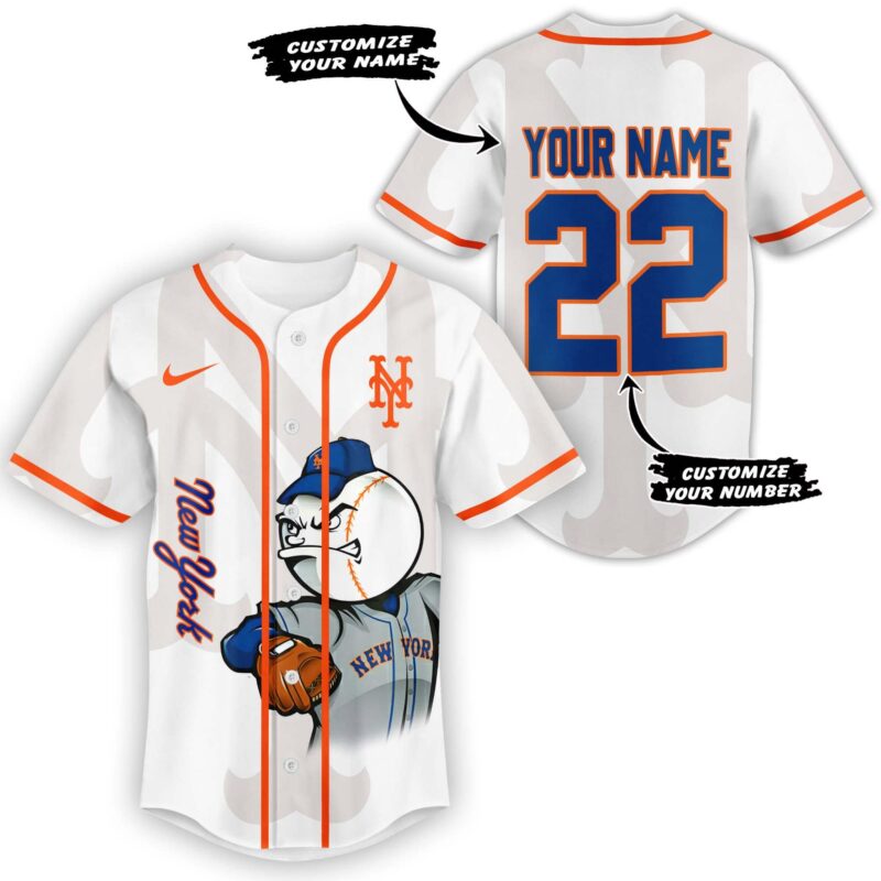 LIMITED EDITION - NEW CUSTOMIZED MLB17 NYM NEW YORK METS BASEBALL JERSEY