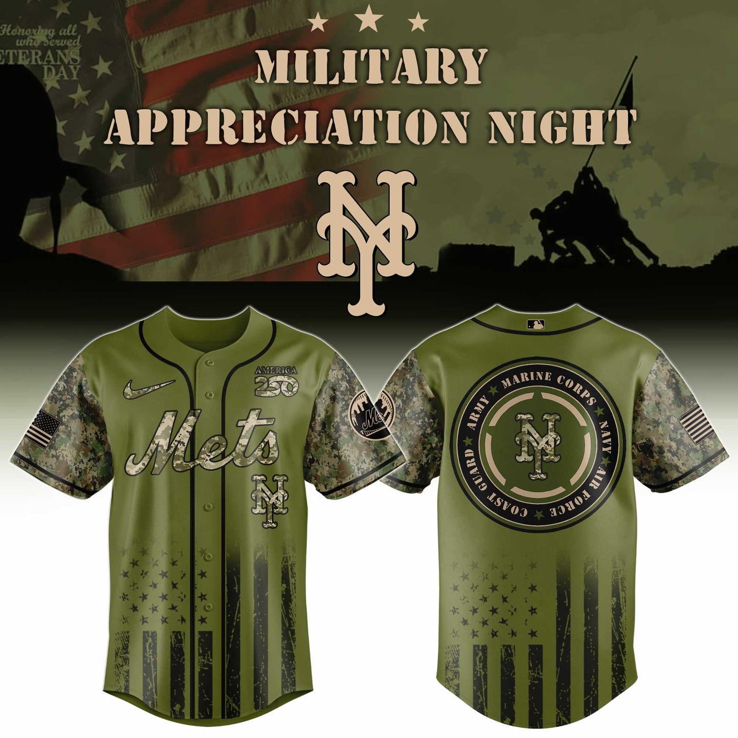 LIMITED EDITION - NEW CUSTOMIZED MLB17 NYM NEW YORK METS BASEBALL JERSEY & CAP