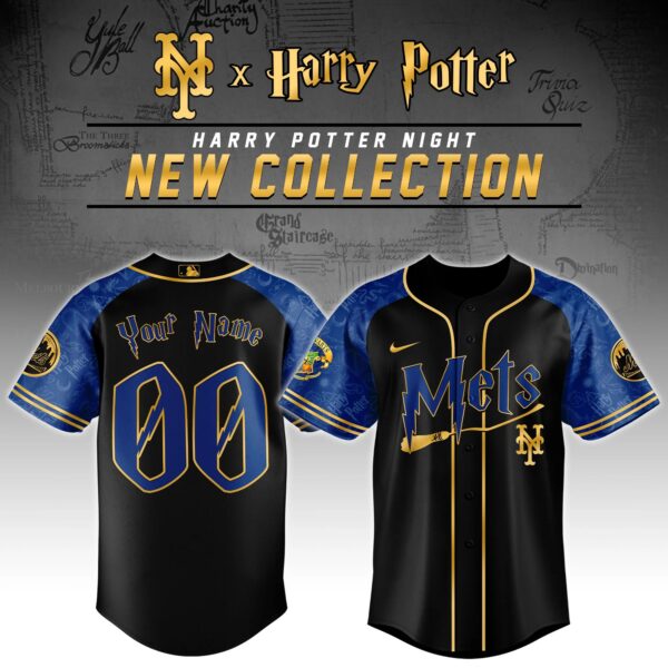 LIMITED EDITION - NEW CUSTOMIZED MLB17 NYM NEW YORK METS x HARRY POTTER BASEBALL JERSEY