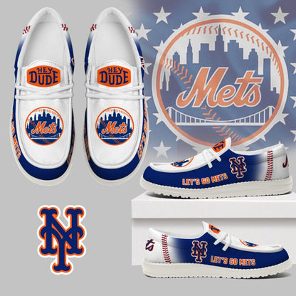 LIMITED EDITION - NEW CUSTOMIZED MLB17 NYM NEW YORK METS LOAFER SHOES