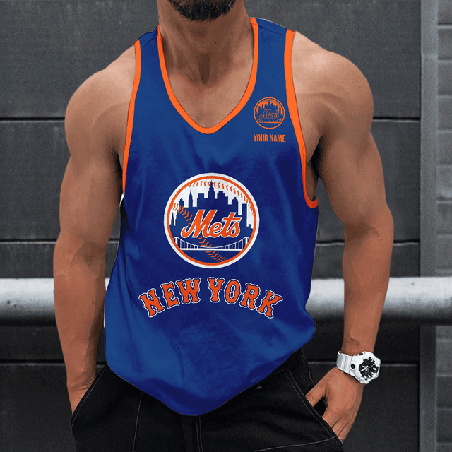 LIMITED EDITION - NEW CUSTOMIZED MLB17 NEW YORK METS UNISEX TANK TOP