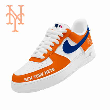 LIMITED EDITION - NEW CUSTOMIZED MLB17 NYM NEW YORK METS AF1 SNEAKERS