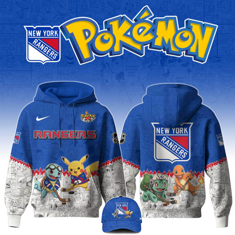 LIMITED EDITION - NEW CUSTOMIZED NHL24 NYR NEW YORK RANGERS X POKÉMON T-SHIRT, SWEATSHIRT, HOODIE & ZIP HOODIE