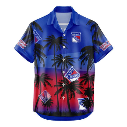 LIMITED EDITION - NEW CUSTOMIZED NHL24 NYR NEW YORK RANGERS UNISEX HAWAIIAN SHIRT & SHORTS SET