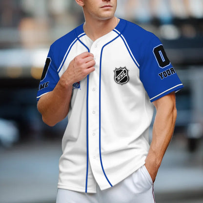 LIMITED EDITION - NEW CUSTOMIZED NHL24 NYR NEW YORK RANGERS BASEBALL JERSEY