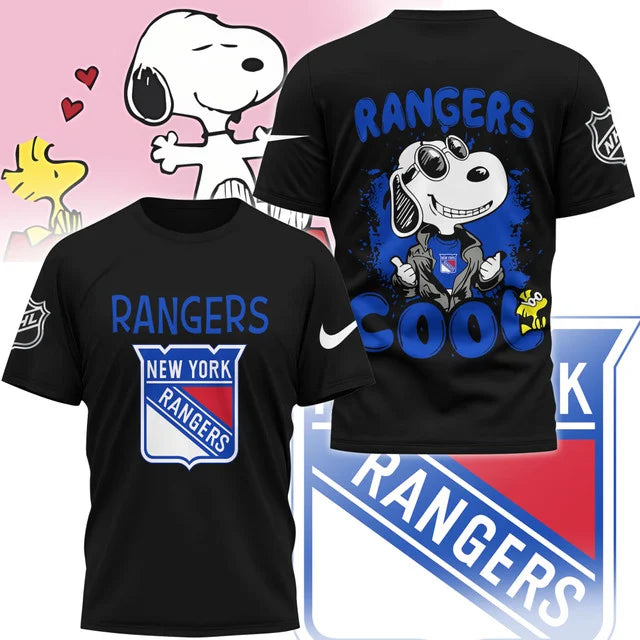 LIMITED EDITION - NEW CUSTOMIZED NHL24 NYR NEW YORK RANGERS X SNOOPY T-SHIRT, SWEATSHIRT, HOODIE & ZIP HOODIE