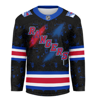 LIMITED EDITION - NEW CUSTOMIZED NHL24 NY RANGERS UNISEX HOCKEY JERSEY