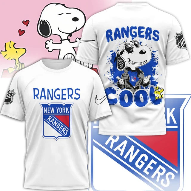 LIMITED EDITION - NEW CUSTOMIZED NHL24 NYR NEW YORK RANGERS X SNOOPY T-SHIRT, SWEATSHIRT, HOODIE & ZIP HOODIE