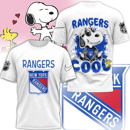LIMITED EDITION - NEW CUSTOMIZED NHL24 NYR NEW YORK RANGERS X SNOOPY T-SHIRT, SWEATSHIRT, HOODIE & ZIP HOODIE