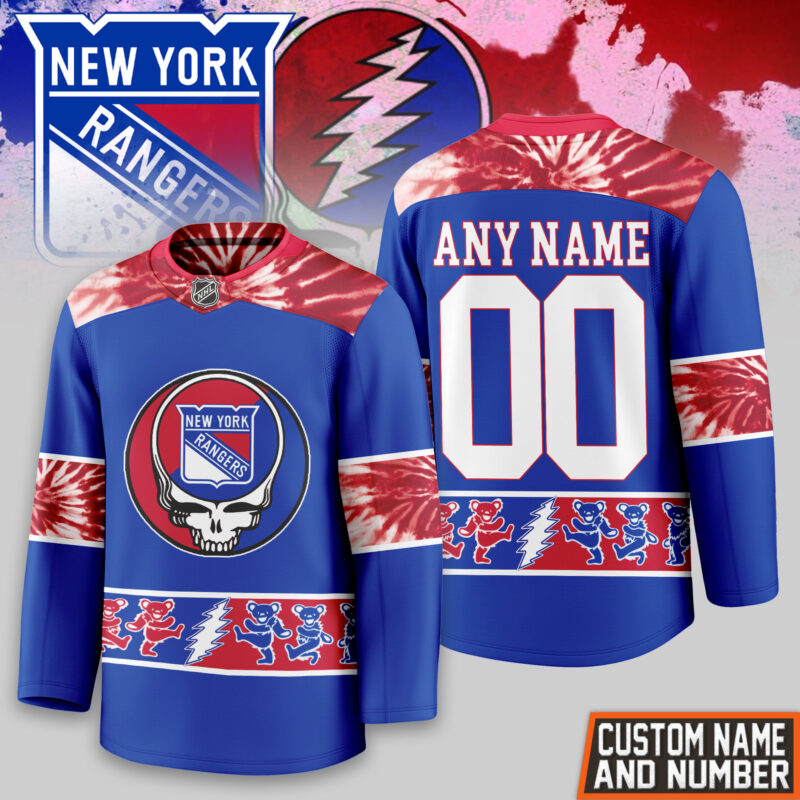 [SUPER SALE] NEW CUSTOMIZED NHL24 NYR NEW YORK RANGERS UNISEX HOCKEY JERSEY