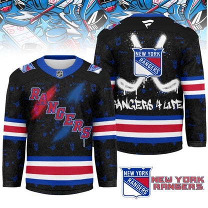 LIMITED EDITION - NEW CUSTOMIZED NHL24 NY RANGERS UNISEX HOCKEY JERSEY