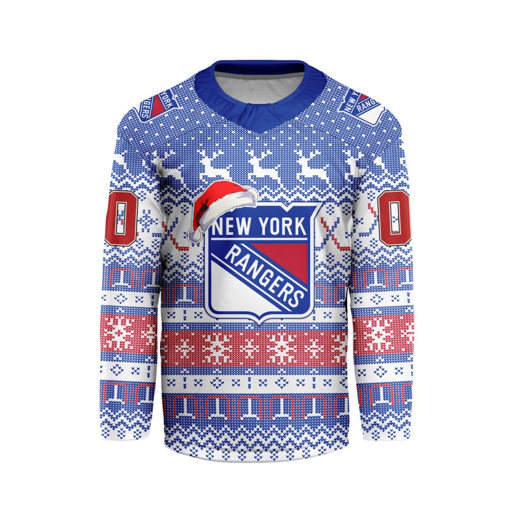 LIMITED EDITION - NEW CUSTOMIZED NHL24 NYR NEW YORK RANGERS LONG SLEEVED T-SHIRT