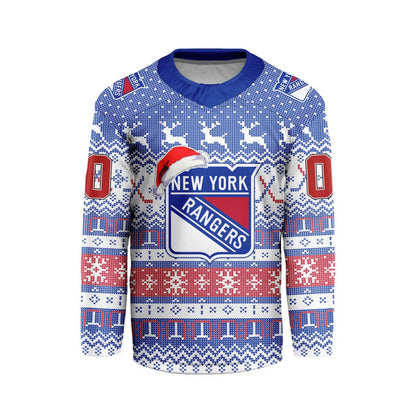 LIMITED EDITION - NEW CUSTOMIZED NHL24 NYR NEW YORK RANGERS LONG SLEEVED T-SHIRT
