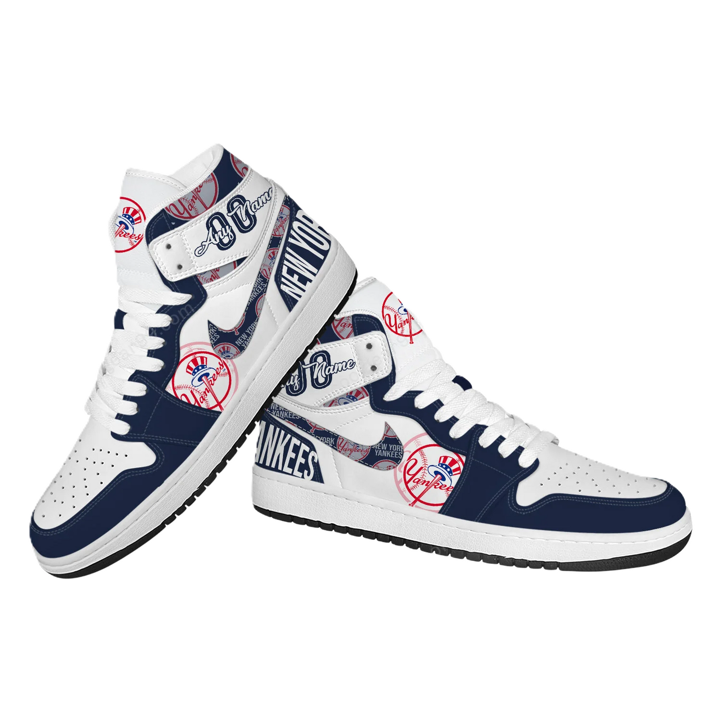 LIMITED EDITION - NEW CUSTOMIZED MLB01 NY YANKEES AIR JORDAN SNEAKERS
