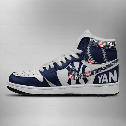 [FLASH SALE] NEW CUSTOMIZED MLB01 NYY NEW YORK YANKEES AIR JORDAN SNEAKERS